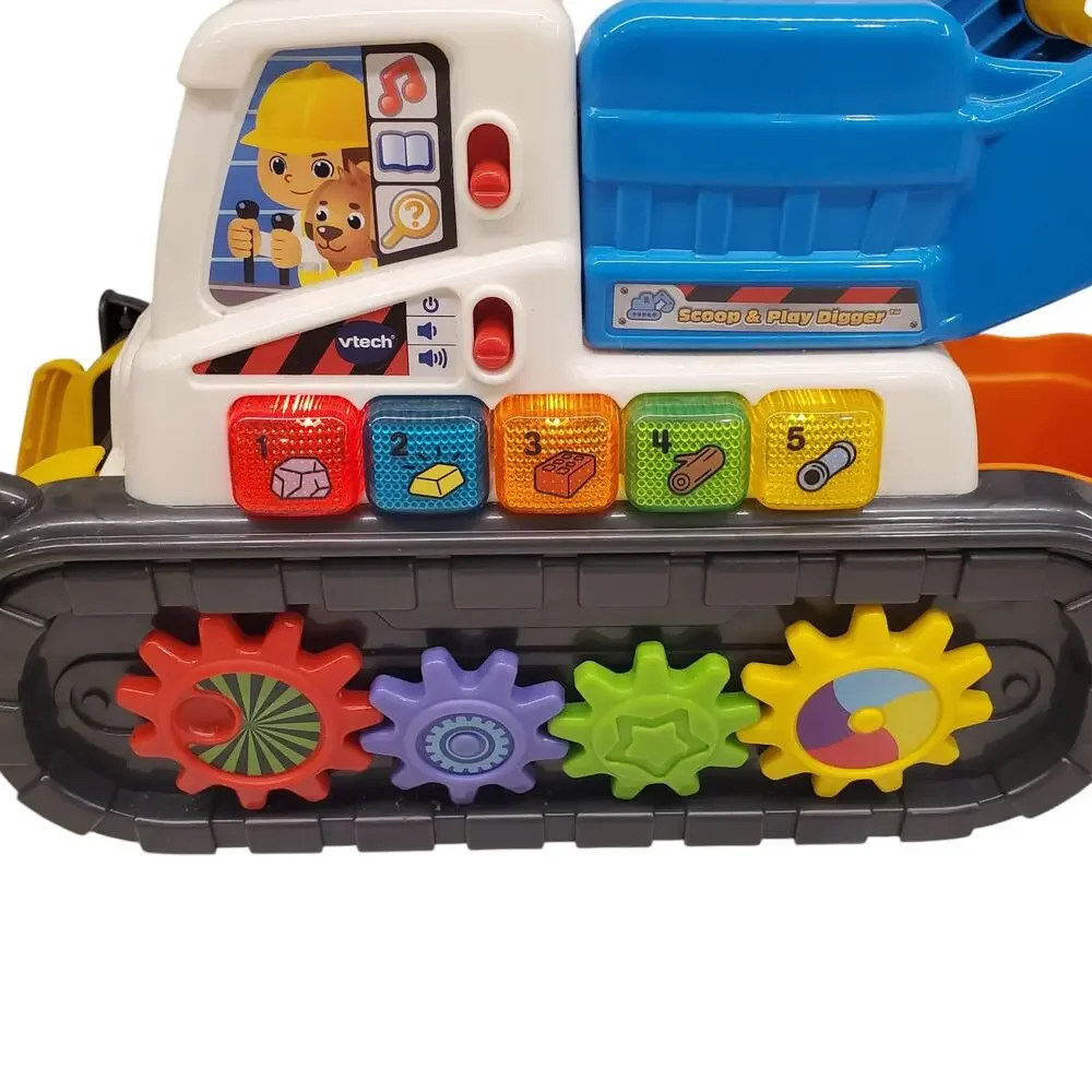 VTech Scoop and Play Digger Toddler Construction Learning Toys STEM